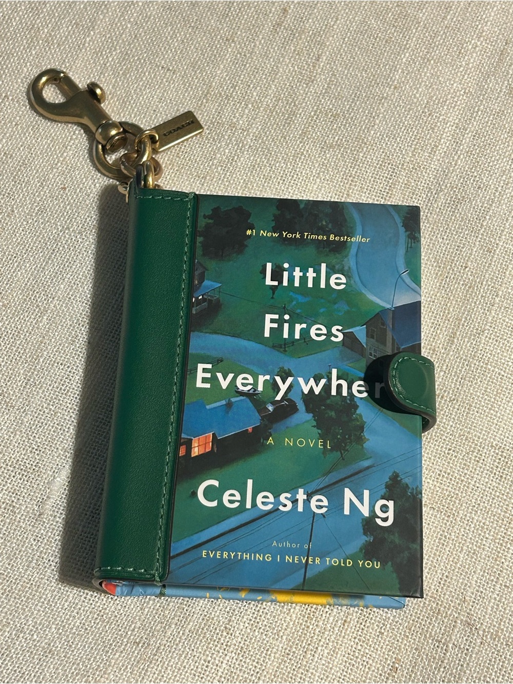 Coach Little Fires Everywhere Book Bag Charm Celeste Ng Rare Sold Out